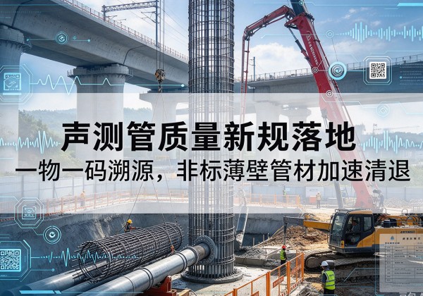 碌曲声测管质量新规落地，一物一码溯源，非标薄壁管材加速清退
