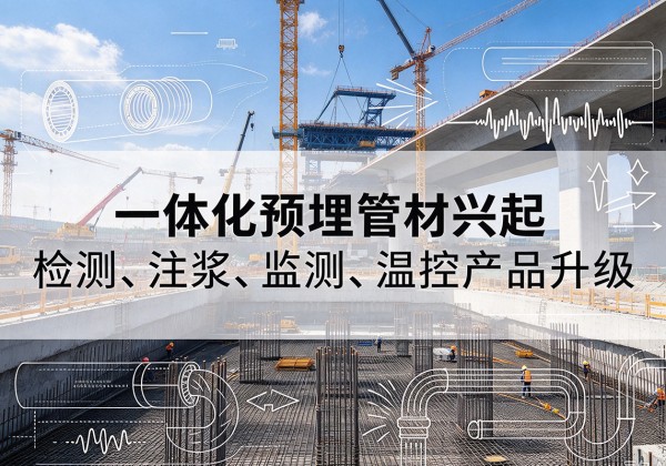 碌曲一体化管材产品兴起，声测注浆一体管、多功能预埋管应用增多