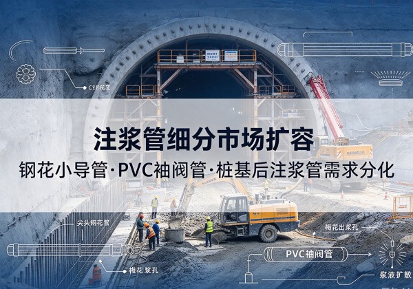 碌曲注浆管细分市场扩容，隧道钢花小导管、PVC 袖阀管、桩基后注浆管需求分化